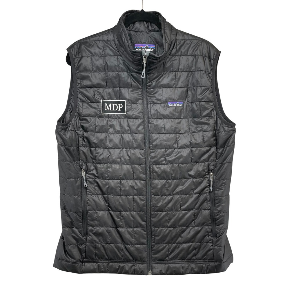 Patagonia Nano Puff Vest Mens Medium Black Insulated Quilted Gorpcore Outdoor